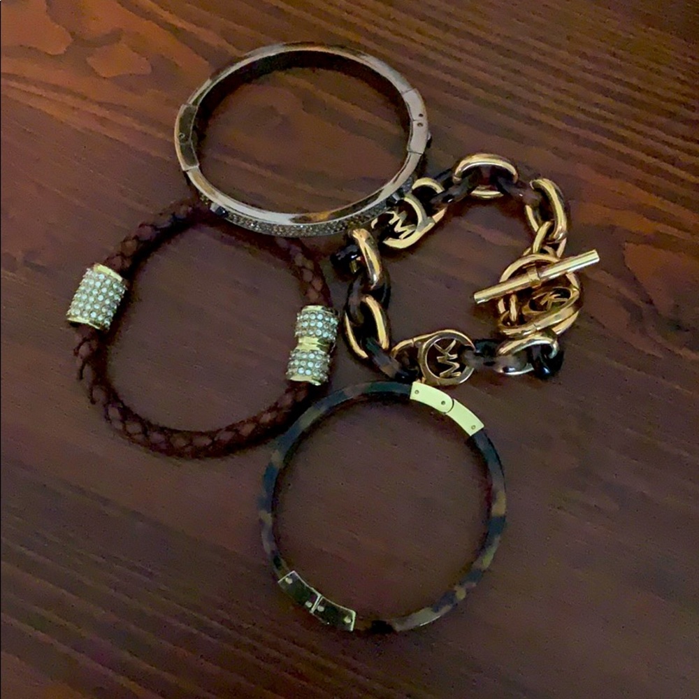 Brown Michael Kors bracelet bundle